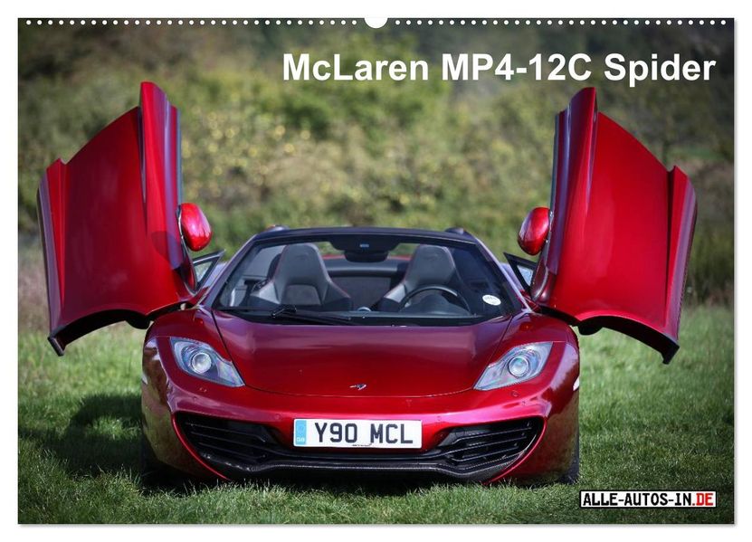 McLaren MP4-12C Spider (Wandkalender 2027 DIN A2 quer) CALVENDO Monatskalender