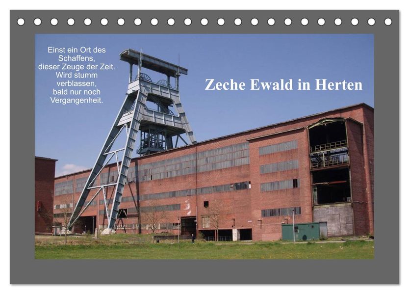 Zeche Ewald in Herten (Tischkalender 2027 DIN A5 quer) CALVENDO Monatskalender