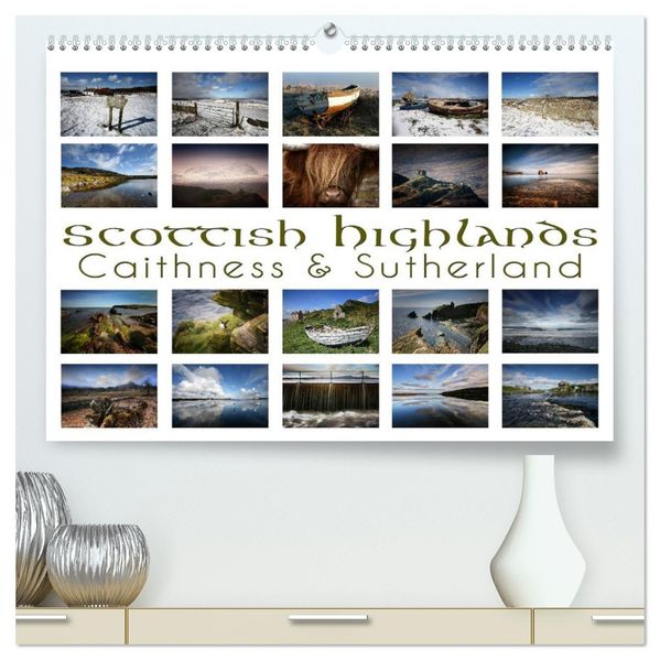 Scottish Highlands - Caithness & Sutherland / UK-Version (High Quality Premium Wall Calendar 2027 DIN A2 landscape)CALVENDO 12 Month Wall Calendar