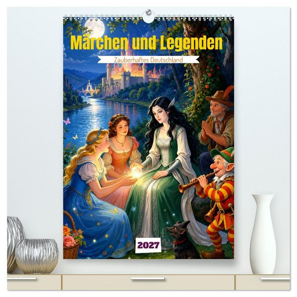 Märchen und Legenden (hochwertiger Premium Wandkalender 2027 DIN A2 hoch) Kunstdruck in Hochglanz