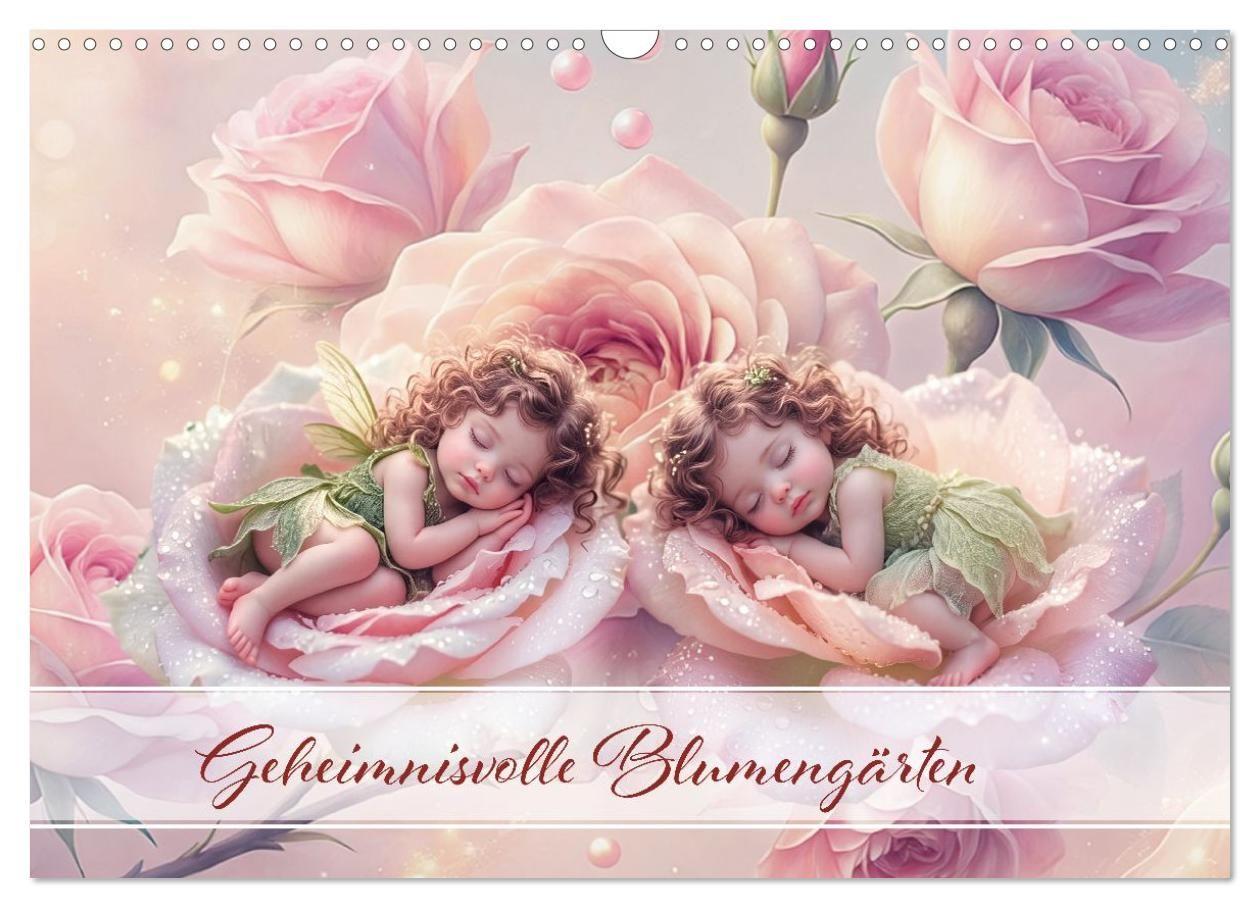 Geheimnisvolle Blumengärten (Wandkalender 2027 DIN A3 quer) CALVENDO Monatskalender