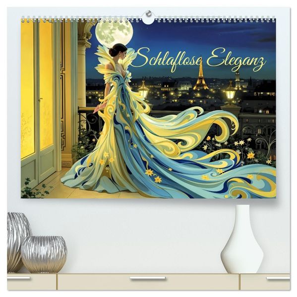 Schlaflose Eleganz (hochwertiger Premium Wandkalender 2027 DIN A2 quer) Kunstdruck in Hochglanz