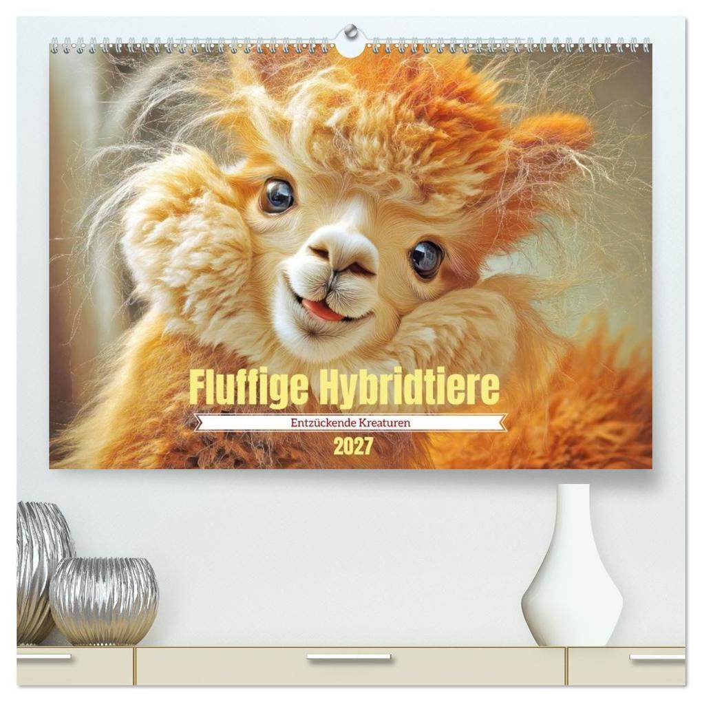 Fluffige Hybridtiere - Entzückende Kreaturen (hochwertiger Premium Wandkalender 2027 DIN A2 quer) Kunstdruck in Hochglanz