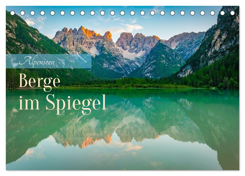 Alpenseen - Berge im Spiegel (Tischkalender 2027 DIN A5 quer) CALVENDO Monatskalender