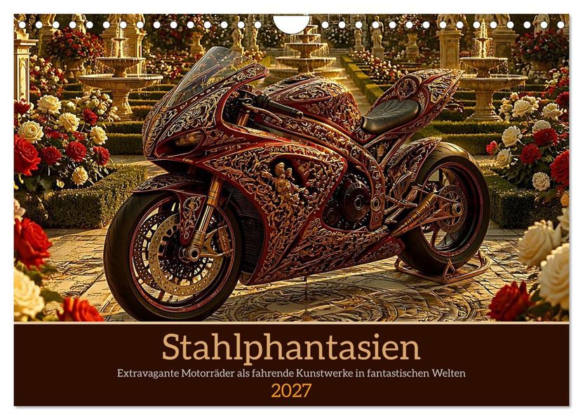 Stahlphantasien (Wandkalender 2027 DIN A4 quer) CALVENDO Monatskalender