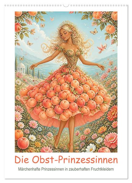 Die Obst-Prinzessinnen (Wandkalender 2027 DIN A2 hoch) CALVENDO Monatskalender