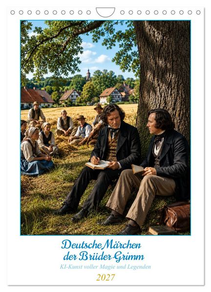Deutsche Märchen der Brüder Grimm (Wandkalender 2027 DIN A4 hoch) CALVENDO Monatskalender