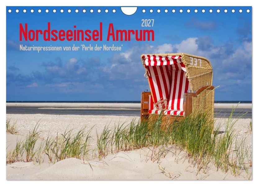 Nordseeinsel Amrum (Wandkalender 2027 DIN A4 quer) CALVENDO Monatskalender