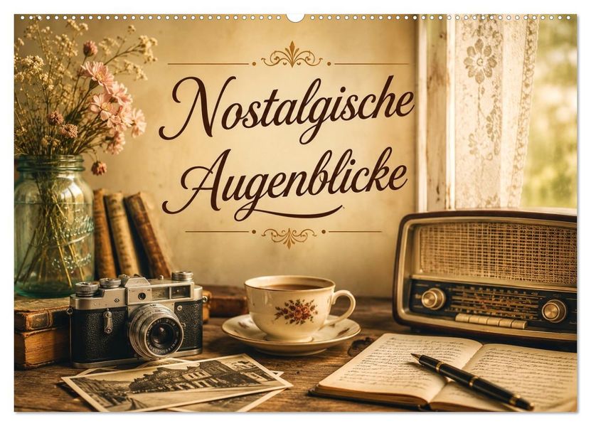 Nostalgische Augenblicke (Wandkalender 2027 DIN A2 quer) CALVENDO Monatskalender