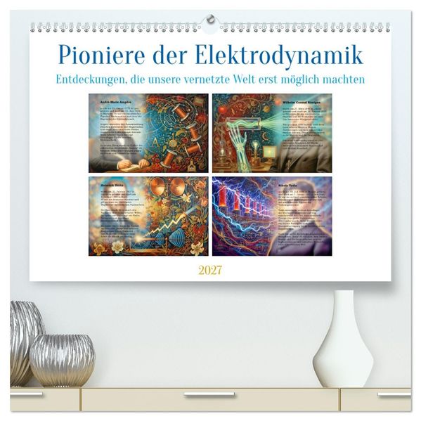 Pioniere der Elektrodynamik (hochwertiger Premium Wandkalender 2027 DIN A2 quer) Kunstdruck in Hochglanz