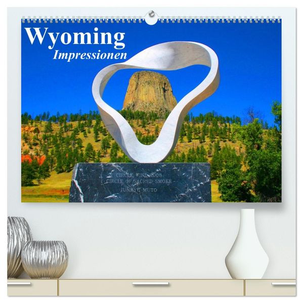 Wyoming Impressionen (hochwertiger Premium Wandkalender 2027 DIN A2 quer) Kunstdruck in Hochglanz