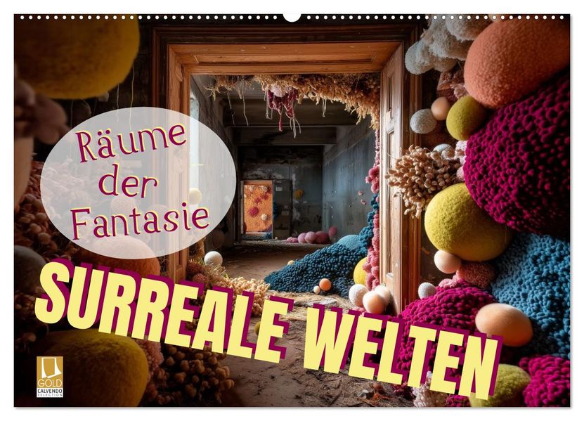 Surreale Welten. Räume der Fantasie (Wandkalender 2027 DIN A2 quer) CALVENDO Monatskalender