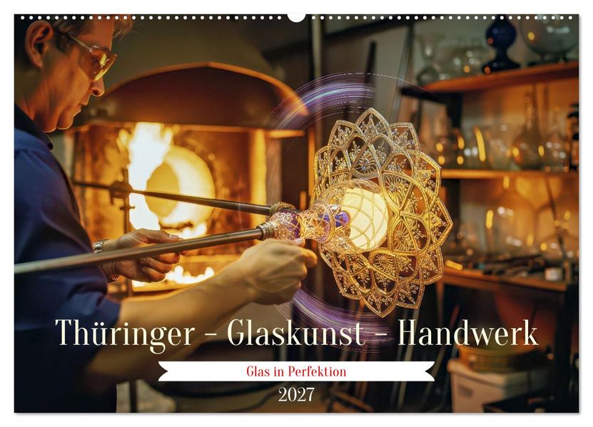 Thüringer - Glaskunst - Handwerk (Wandkalender 2027 DIN A2 quer) CALVENDO Monatskalender