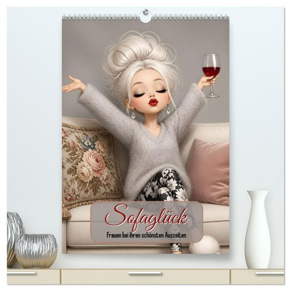 Sofaglück (hochwertiger Premium Wandkalender 2027 DIN A2 hoch) Kunstdruck in Hochglanz