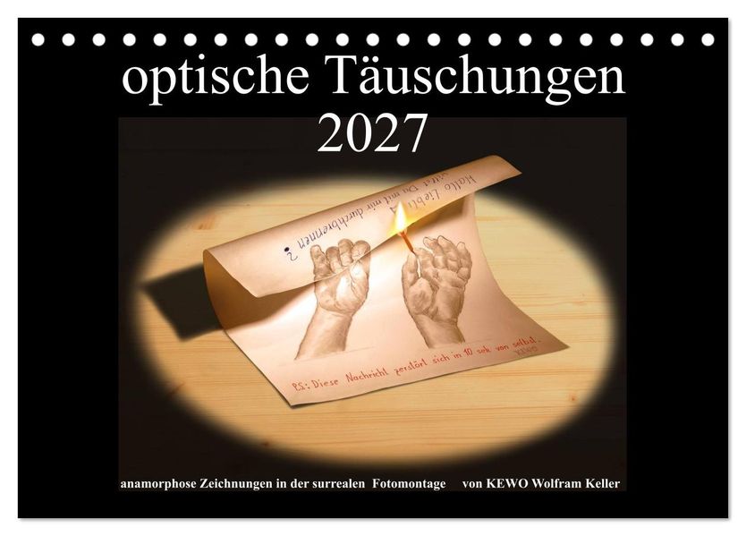 optische Täuschungen 2027 (Tischkalender 2027 DIN A5 quer) CALVENDO Monatskalender