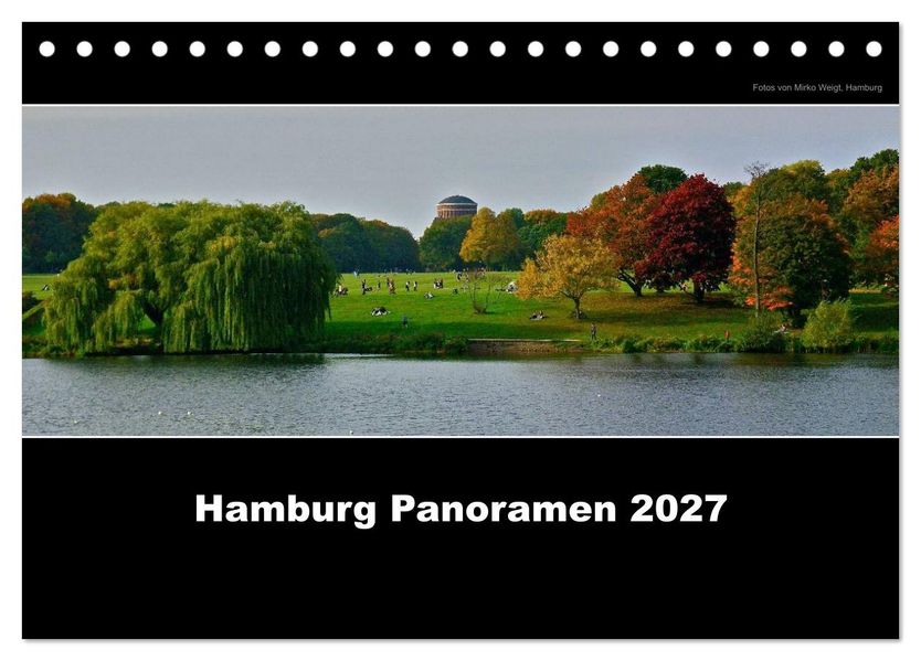 Hamburg Panoramen 2027 (Tischkalender 2027 DIN A5 quer) CALVENDO Monatskalender