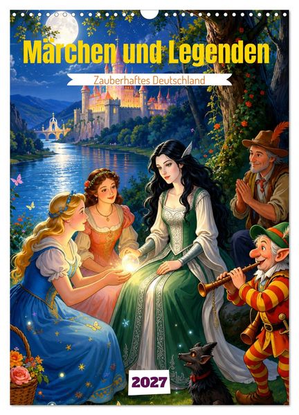 Märchen und Legenden (Wandkalender 2027 DIN A3 hoch) CALVENDO Monatskalender