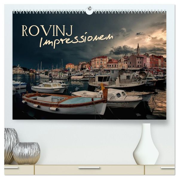 Rovinj Impressionen (hochwertiger Premium Wandkalender 2027 DIN A2 quer) Kunstdruck in Hochglanz