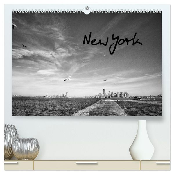 New York 2027 (hochwertiger Premium Wandkalender 2027 DIN A2 quer) Kunstdruck in Hochglanz