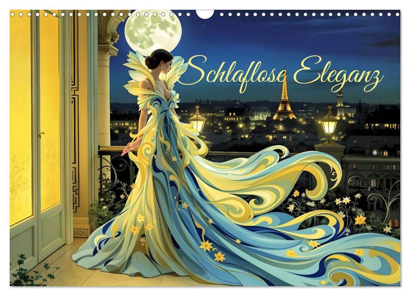 Schlaflose Eleganz (Wandkalender 2027 DIN A3 quer) CALVENDO Monatskalender