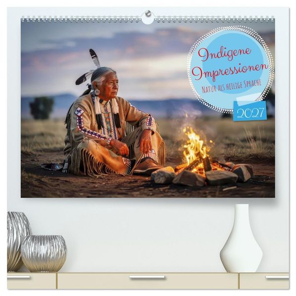 Indigene Impressionen (hochwertiger Premium Wandkalender 2027 DIN A2 quer) Kunstdruck in Hochglanz