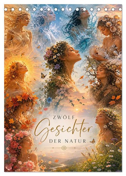 Zwölf Gesichter der Natur (Tischkalender 2027 DIN A5 hoch) CALVENDO Monatskalender