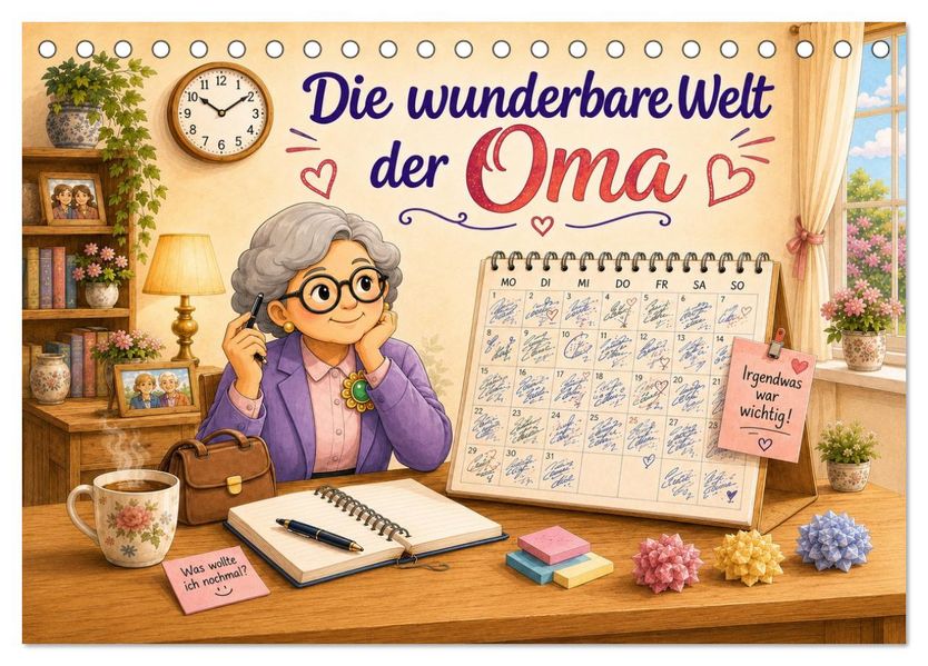 Die wunderbare Welt der Oma (Tischkalender 2027 DIN A5 quer) CALVENDO Monatskalender