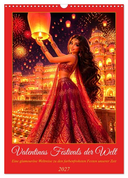 Valentinas Festivals der Welt (Wandkalender 2027 DIN A3 hoch) CALVENDO Monatskalender