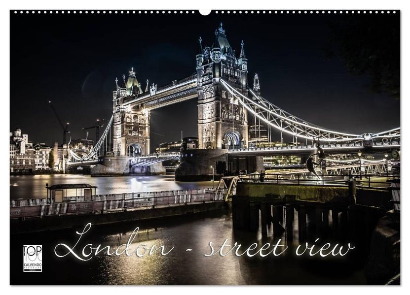 London - street view (Wandkalender 2027 DIN A2 quer) CALVENDO Monatskalender