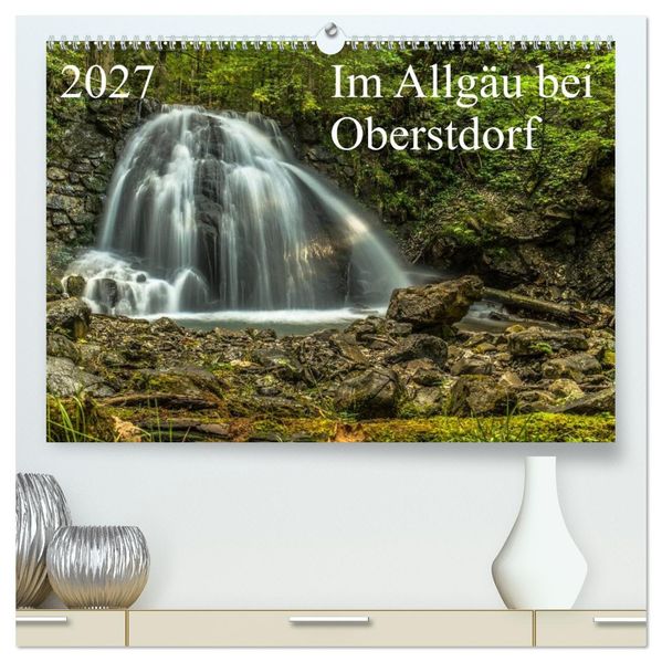 Im Allgäu bei Oberstdorf (hochwertiger Premium Wandkalender 2027 DIN A2 quer) Kunstdruck in Hochglanz