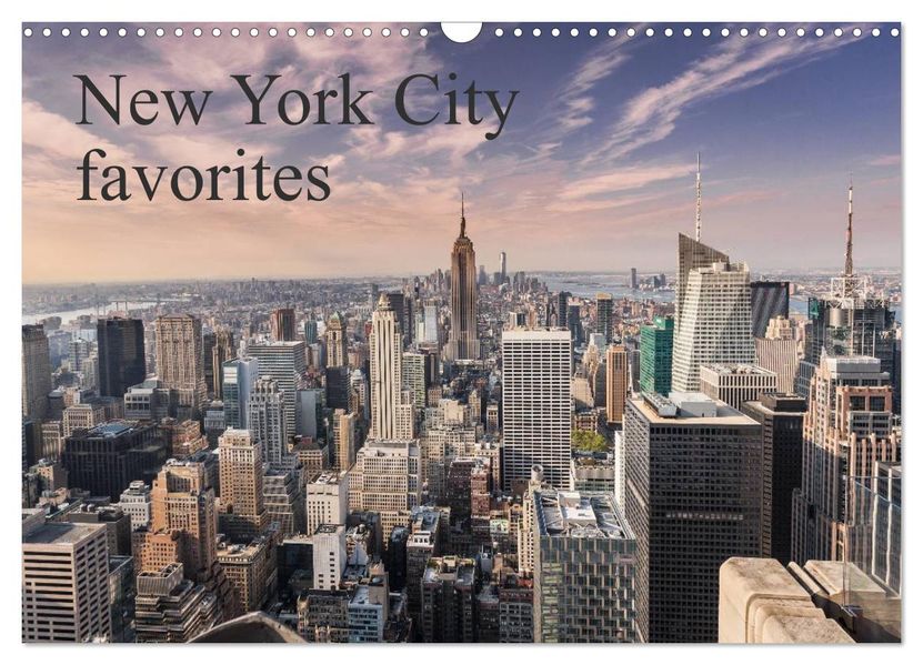 New York City favorites / UK-Version (Wall Calendar 2027 DIN A3 landscape) CALVENDO 12 Month Wall Calendar