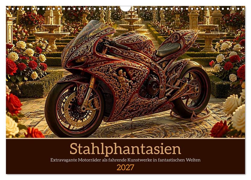 Stahlphantasien (Wandkalender 2027 DIN A3 quer) CALVENDO Monatskalender