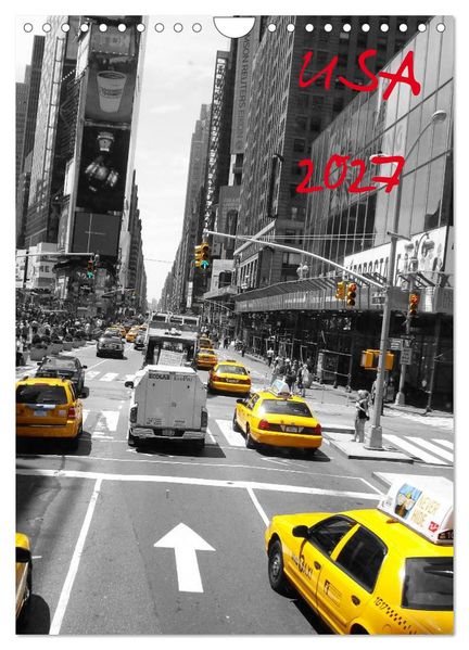 USA 2027 (Wandkalender 2027 DIN A4 hoch) CALVENDO Monatskalender