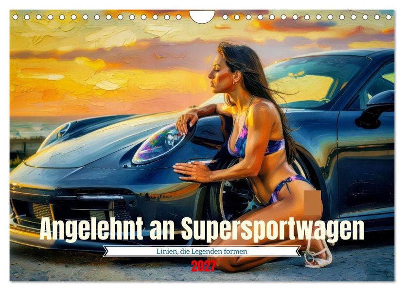Angelehnt an Supersportwagen (Wandkalender 2027 DIN A4 quer) CALVENDO Monatskalender