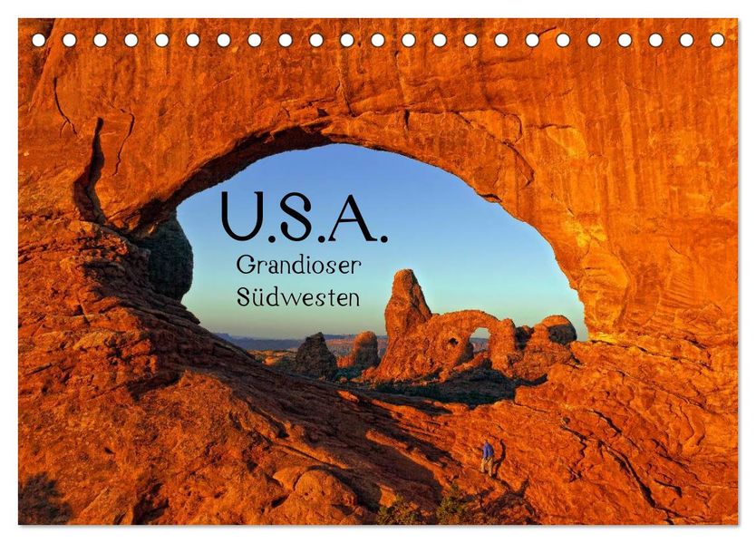 USA - Grandioser Südwesten (Tischkalender 2027 DIN A5 quer) CALVENDO Monatskalender