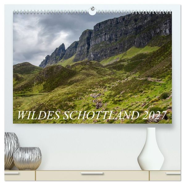 Wildes Schottland 2027 (hochwertiger Premium Wandkalender 2027 DIN A2 quer) Kunstdruck in Hochglanz