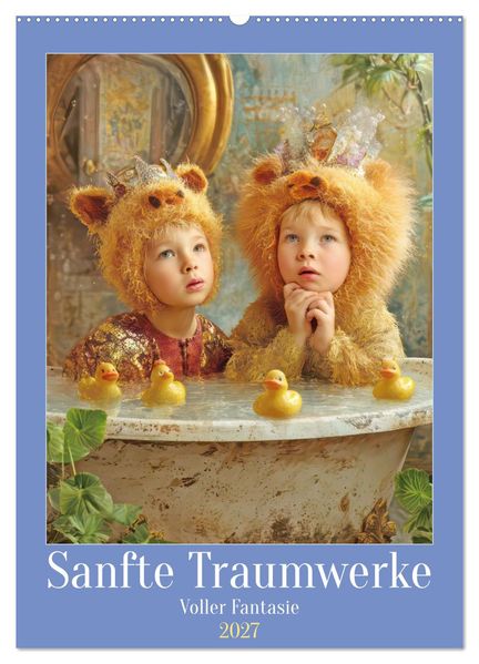 Sanfte Traumwerke - Voller Fantasie (Wandkalender 2027 DIN A2 hoch) CALVENDO Monatskalender