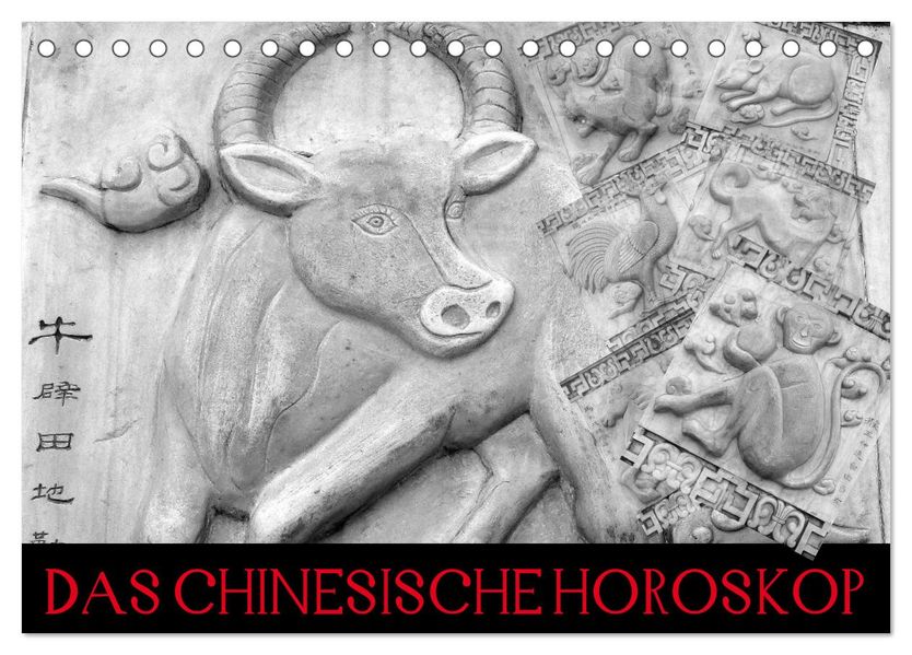 Das Chinesische Horoskop / Geburtstagskalender (Tischkalender 2027 DIN A5 quer) CALVENDO Monatskalender