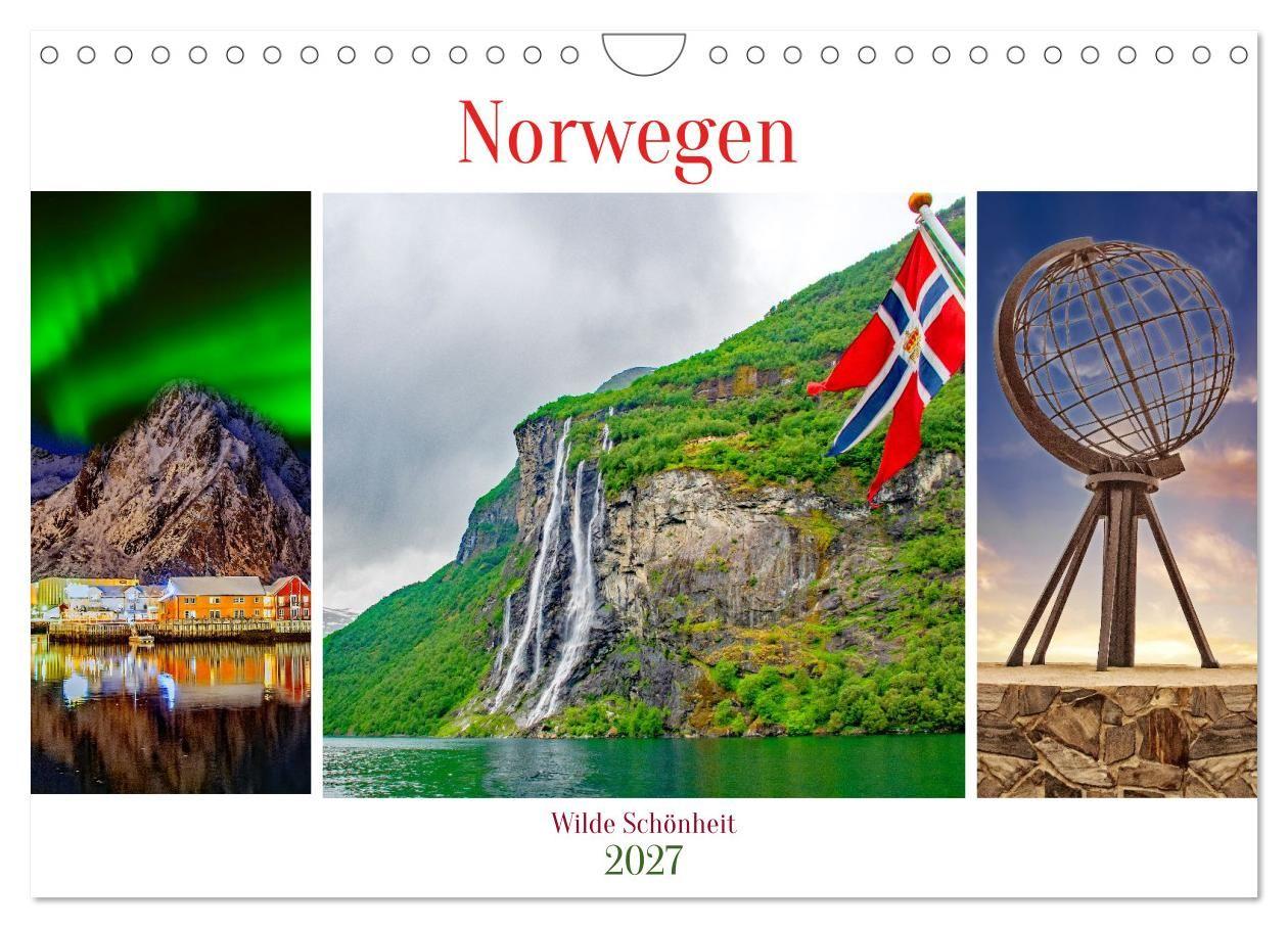 Norwegen - Wilde Schönheit (Wandkalender 2027 DIN A4 quer) CALVENDO Monatskalender