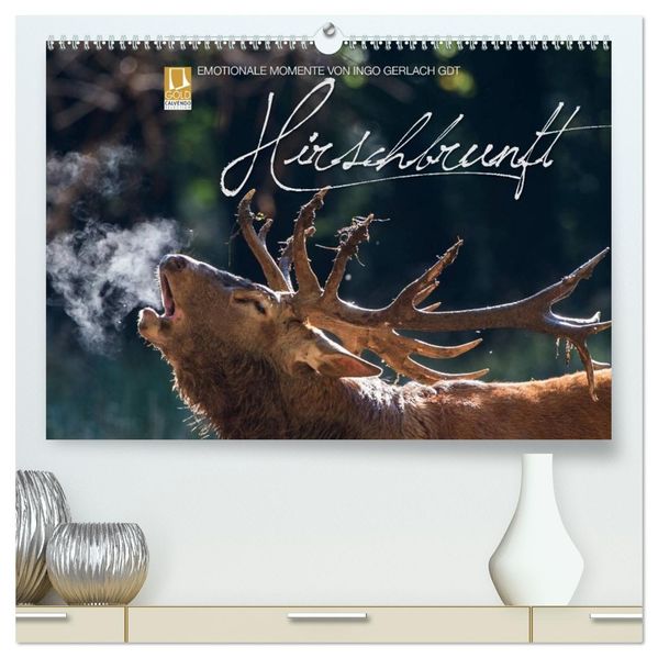 Emotionale Momente: Hirschbrunft (hochwertiger Premium Wandkalender 2027 DIN A2 quer) Kunstdruck in Hochglanz