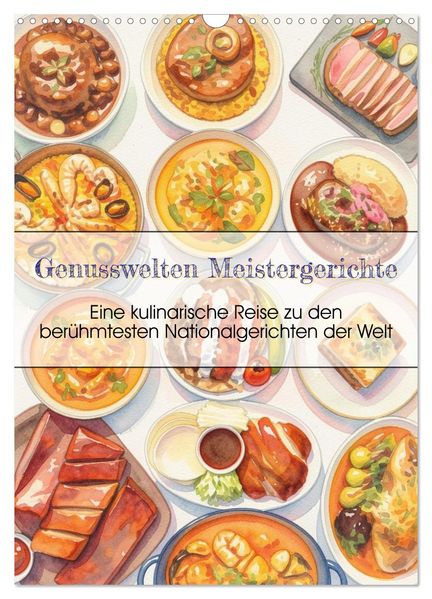 Genusswelten Meistergerichte (Wandkalender 2027 DIN A3 hoch) CALVENDO Monatskalender