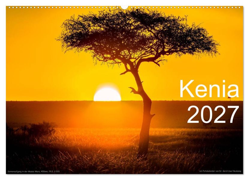 Kenia 2027 (Wandkalender 2027 DIN A2 quer) CALVENDO Monatskalender