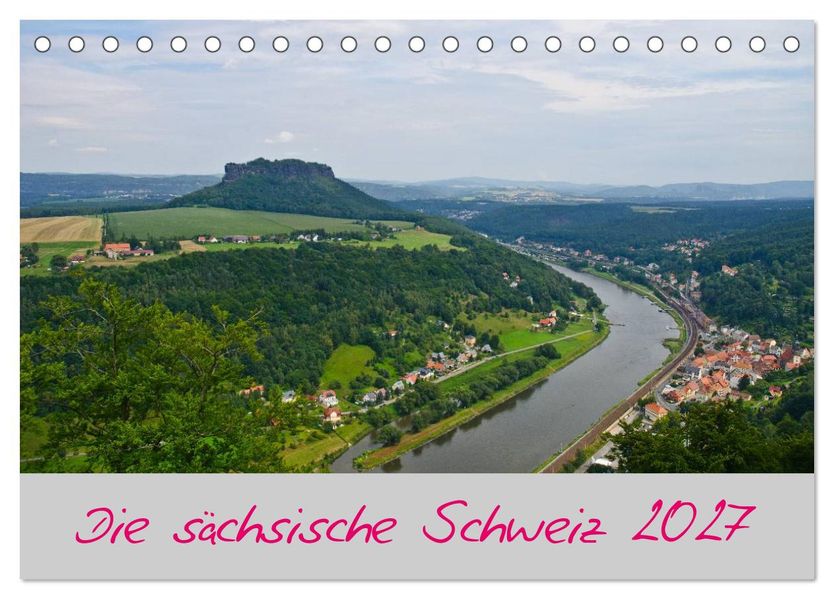 Die sächsische Schweiz 2027 (Tischkalender 2027 DIN A5 quer) CALVENDO Monatskalender