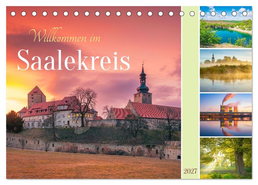 Willkommen im Saalekreis (Tischkalender 2027 DIN A5 quer) CALVENDO Monatskalender