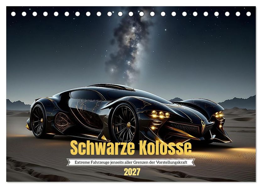 Schwarze Kolosse (Tischkalender 2027 DIN A5 quer) CALVENDO Monatskalender