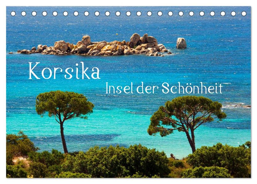 Korsika Insel der Schönheit (Tischkalender 2027 DIN A5 quer) CALVENDO Monatskalender