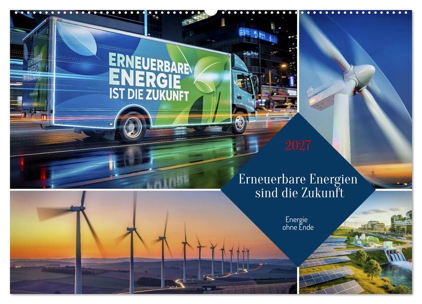 Erneuerbare Energien sind die Zukunft (Wandkalender 2027 DIN A2 quer) CALVENDO Monatskalender