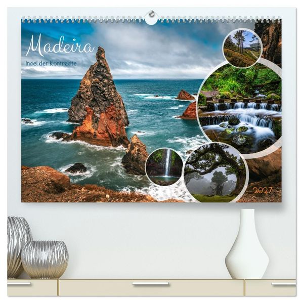 Madeira - Insel der Kontraste (hochwertiger Premium Wandkalender 2027 DIN A2 quer) Kunstdruck in Hochglanz