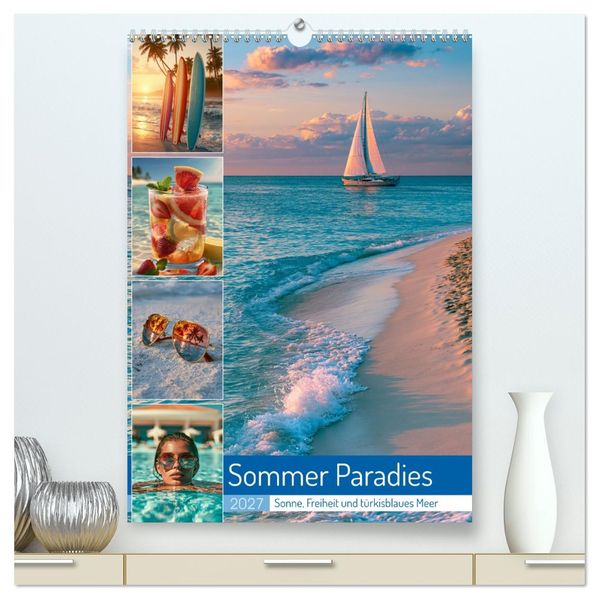 Sommer Paradies (hochwertiger Premium Wandkalender 2027 DIN A2 hoch) Kunstdruck in Hochglanz