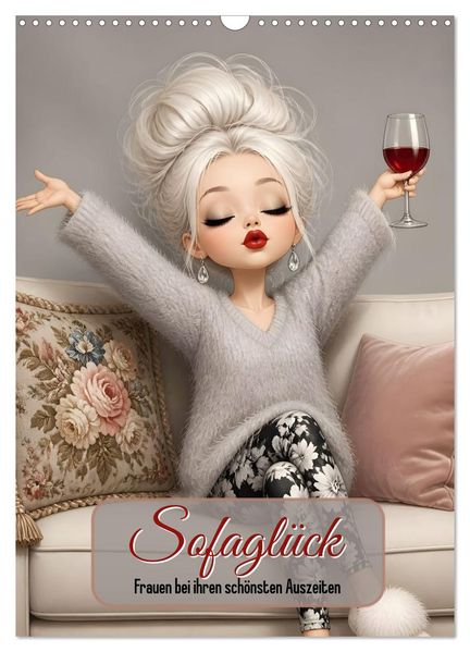 Sofaglück (Wandkalender 2027 DIN A3 hoch) CALVENDO Monatskalender